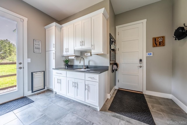 230 S Big Meadow Trl, Franktown, CO 80116 - laundry area featuring a sink and baseboards