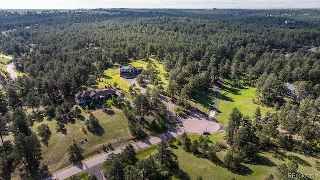 230 S Big Meadow Trl, Franktown, CO 80116 - aerial overview of property's location with a forest