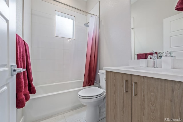 2350 Tremont Pl Unit 13, Denver, CO 80205 - bathroom with vanity, shower / bath combo, and tile patterned floors