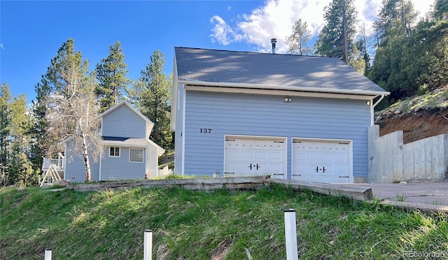 137 Bob Cat Trl, Bailey, CO 80421 - detached garage featuring fence