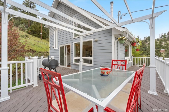 137 Bob Cat Trl, Bailey, CO 80421 - deck with outdoor dining space