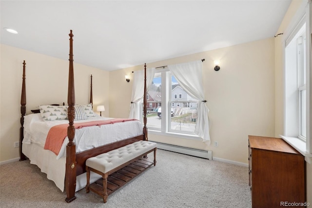 45 Bridge St, Breckenridge, CO 80424 - bedroom with a baseboard heating unit, carpet flooring, and baseboards