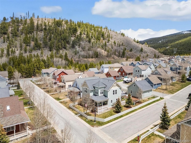 45 Bridge St, Breckenridge, CO 80424 - aerial perspective of suburban area with a mountainous background