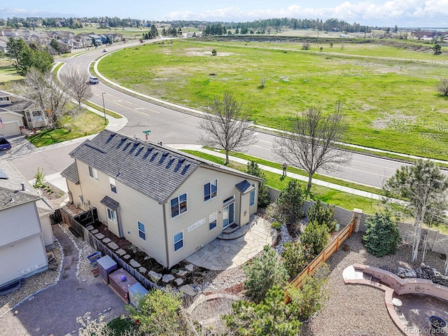 bird's eye view featuring a rural view