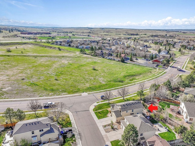 birds eye view of property featuring a residential view