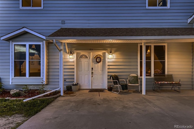 8370 Midsummer Ln, Elizabeth, CO 80107 - entrance to property featuring a patio area