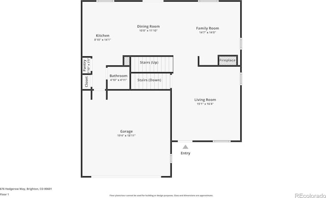 676 Hedgerow Way, Brighton, CO 80601 - view of home floor plan