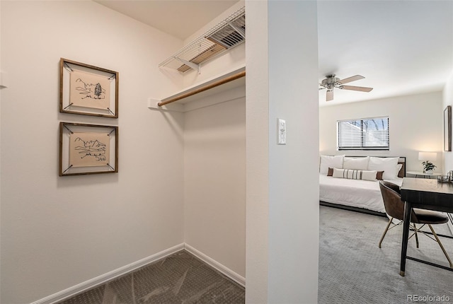 1830 22nd St Unit 16, Boulder, CO 80302 - spacious closet featuring carpet and a ceiling fan