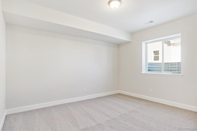 view of carpeted empty room