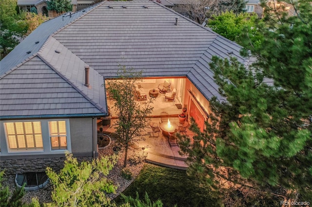 2571 Hunters Pl, Highlands Ranch, CO 80129 - aerial view of property and surrounding area