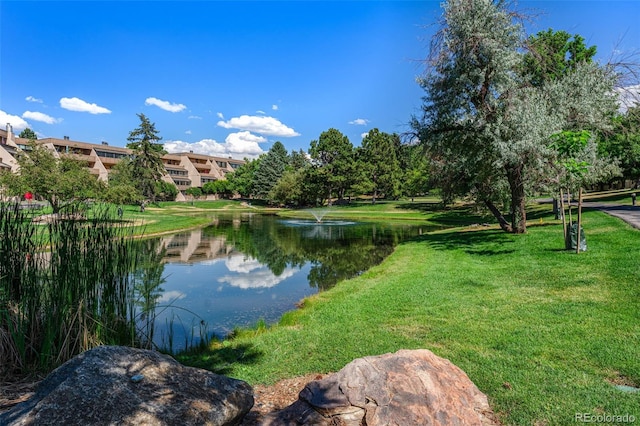 view of water feature