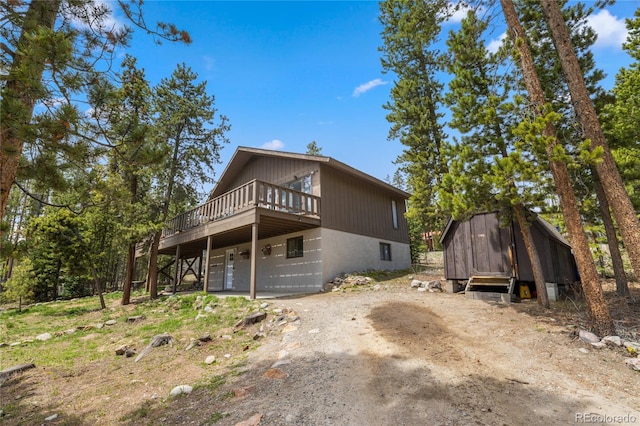 24 Ski Pole Ct, Breckenridge, CO 80424 - view of side of home with a deck