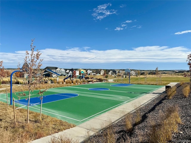 view of basketball court