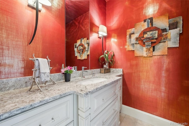 5335 E 2nd Ave, Denver, CO 80220 - bathroom featuring vanity and tile patterned flooring