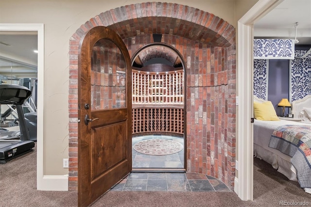 5335 E 2nd Ave, Denver, CO 80220 - wine area with carpet floors