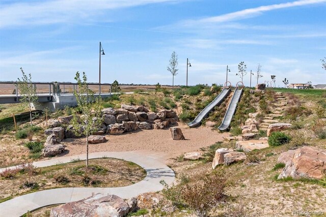 view of jungle gym