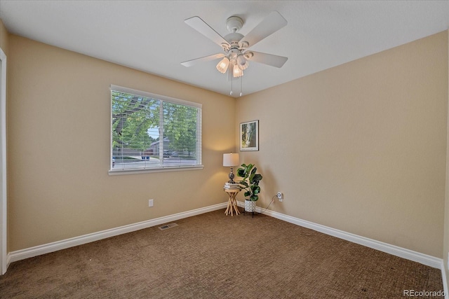 9406 Troon Village Way, Lone Tree, CO 80124 - carpeted spare room featuring baseboards and a ceiling fan