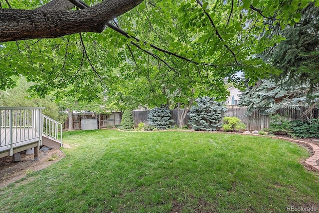 9406 Troon Village Way, Lone Tree, CO 80124 - fenced backyard with a deck