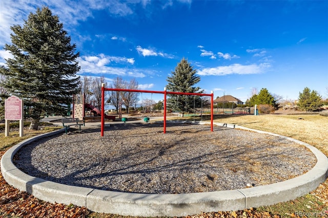 view of jungle gym