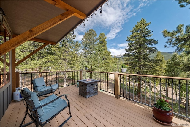715 Clark Rd, Bailey, CO 80421 - view of wooden terrace