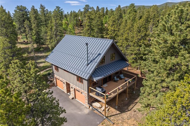 715 Clark Rd, Bailey, CO 80421 - aerial view of a heavily wooded area