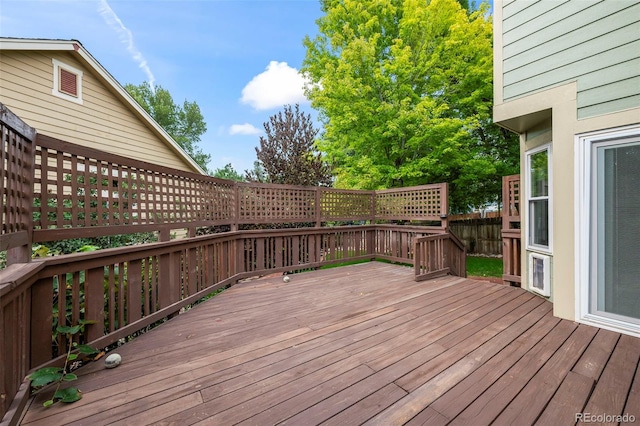 view of wooden terrace