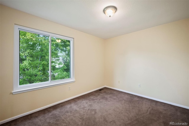 view of carpeted empty room