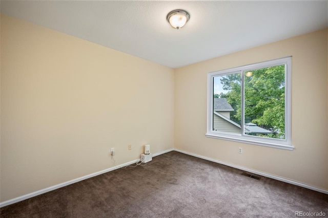 empty room featuring carpet