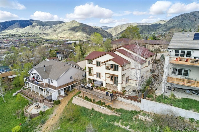 415 Butte Pkwy, Golden, CO 80403 - aerial view of residential area featuring mountains