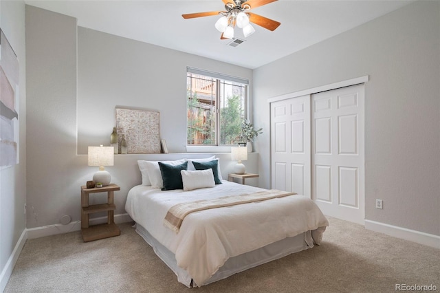 415 Butte Pkwy, Golden, CO 80403 - bedroom with carpet floors, a closet, and baseboards