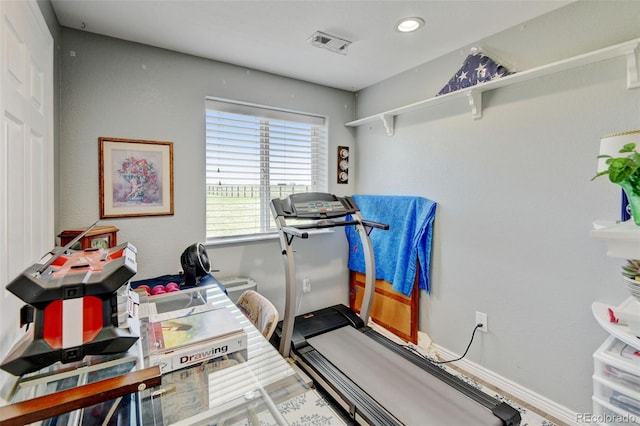 3308 County Road 19, Fort Lupton, CO 80621 - workout area featuring baseboards and recessed lighting