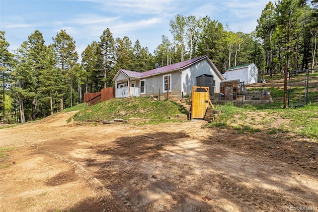 86 Will Stutley Dr, Divide, CO 80814 - view of front of house with metal roof
