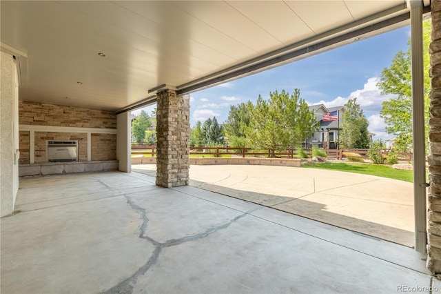 view of patio with fence