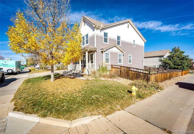 view of front of home