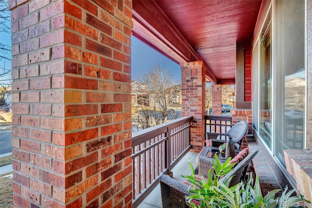 view of balcony