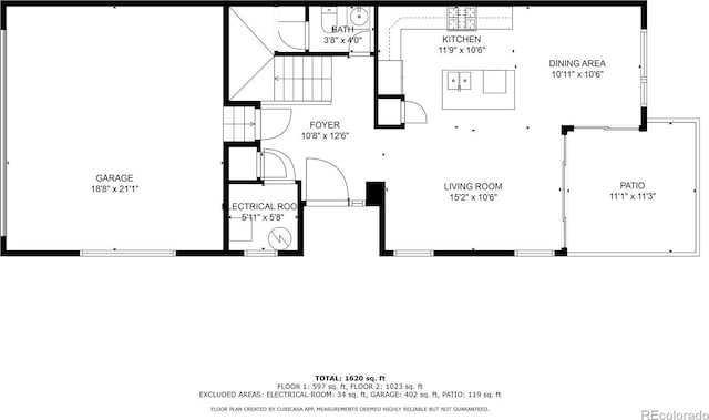 12497 W Virginia Ave, Lakewood, CO 80228 - property floor plan
