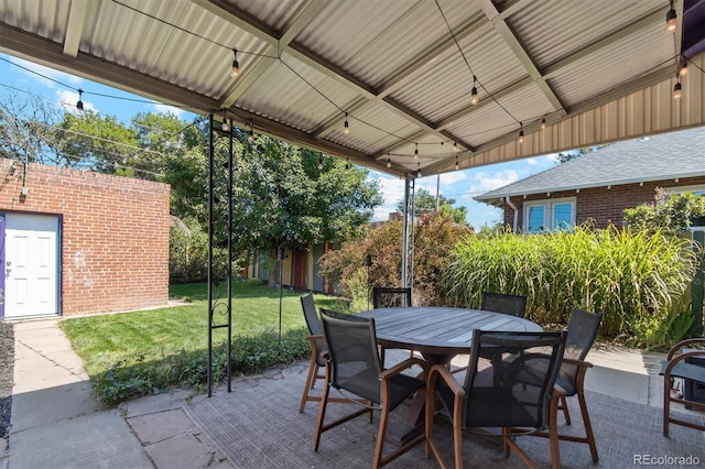 3154 N Columbine St, Denver, CO 80205 - view of patio with outdoor dining area