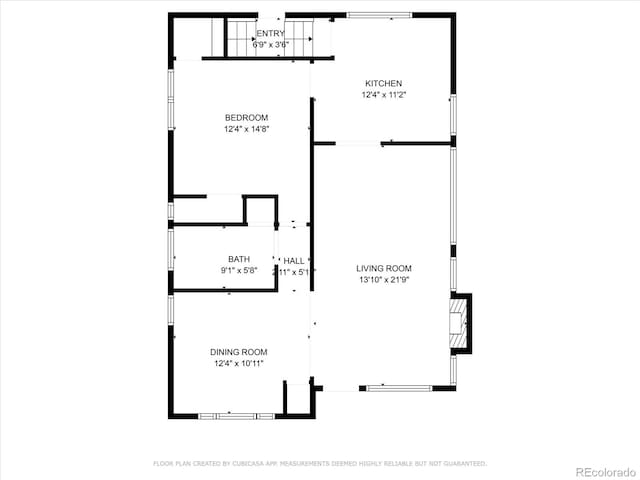3154 N Columbine St, Denver, CO 80205 - view of home floor plan