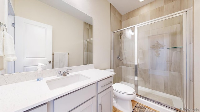 55 Morgan Cir, Erie, CO 80516 - full bath featuring a shower stall and vanity