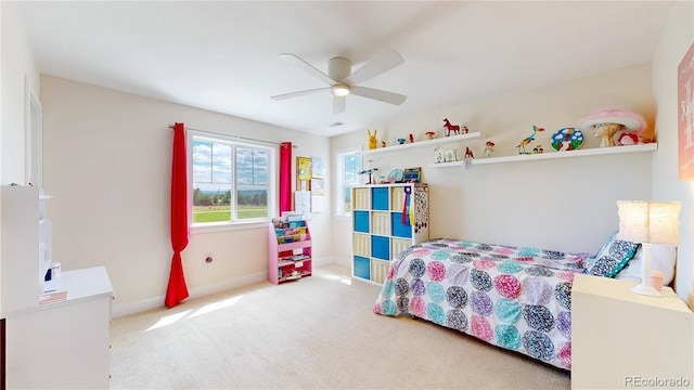 55 Morgan Cir, Erie, CO 80516 - bedroom with carpet floors and ceiling fan