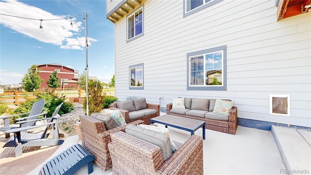 55 Morgan Cir, Erie, CO 80516 - view of patio featuring outdoor lounge area