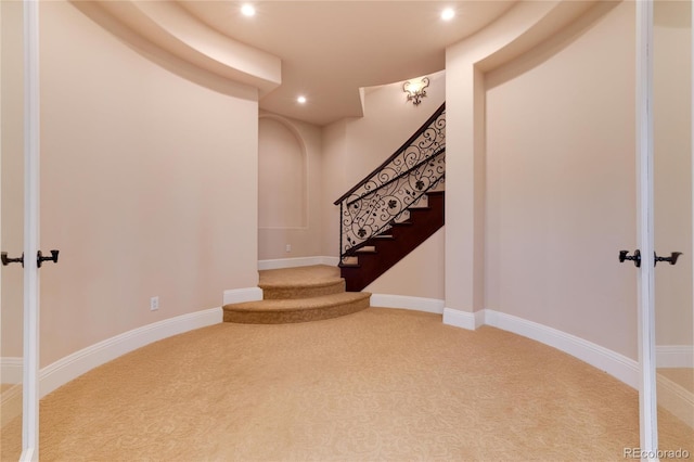 8002 Galileo Way, Littleton, CO 80125 - interior space featuring baseboards, carpet floors, and recessed lighting