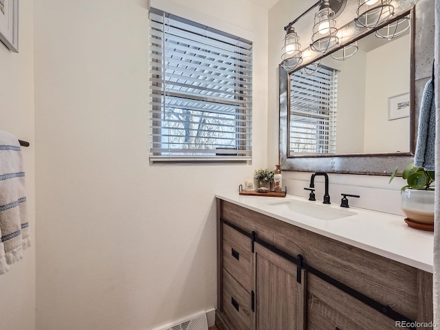 bathroom featuring vanity