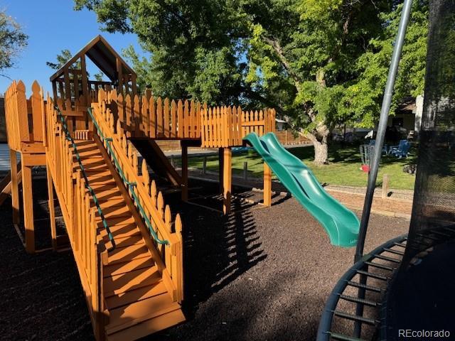 view of jungle gym