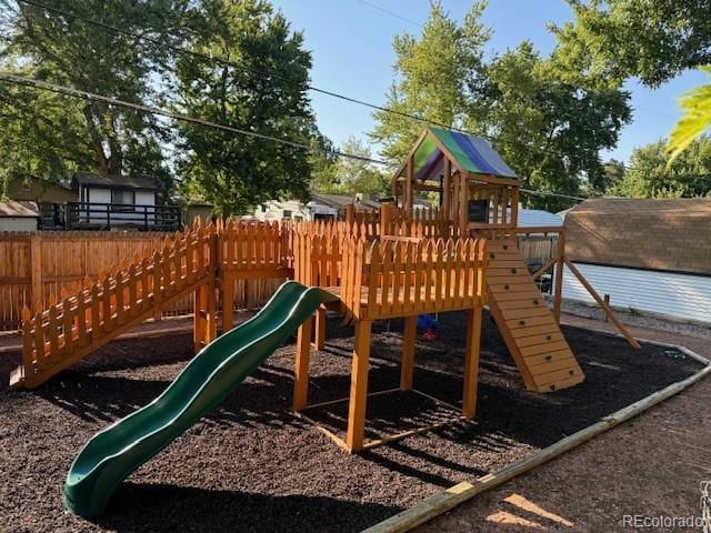 view of jungle gym