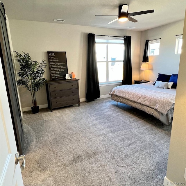 199 Simmental Loop, Castle Rock, CO 80104 - bedroom featuring carpet floors, ceiling fan, and baseboards