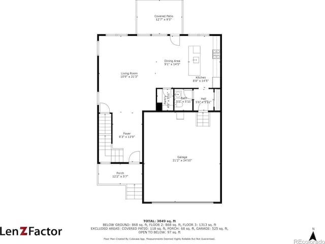 199 Simmental Loop, Castle Rock, CO 80104 - floor plan / room layout