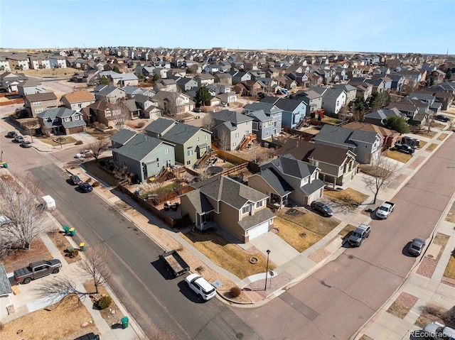 bird's eye view featuring a residential view