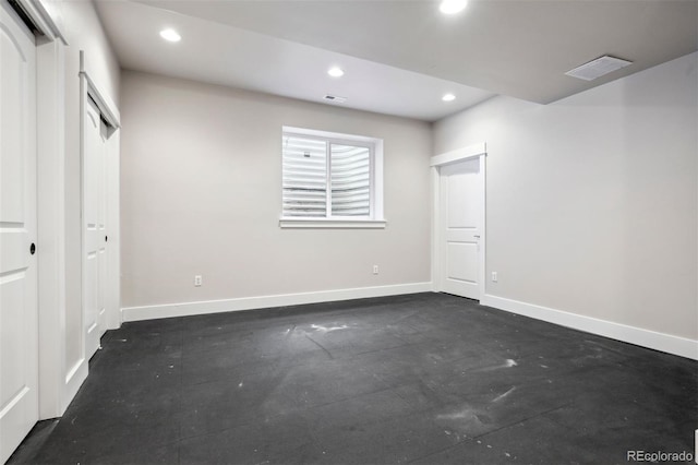 unfurnished bedroom with a closet