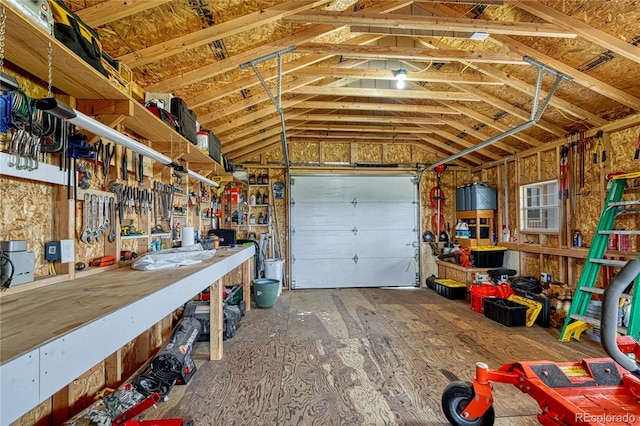 16256 Ridge Run Dr, Colorado Springs, CO 80908 - garage featuring a workshop area
